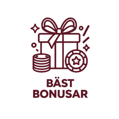 Casinon med bÀst bonusar